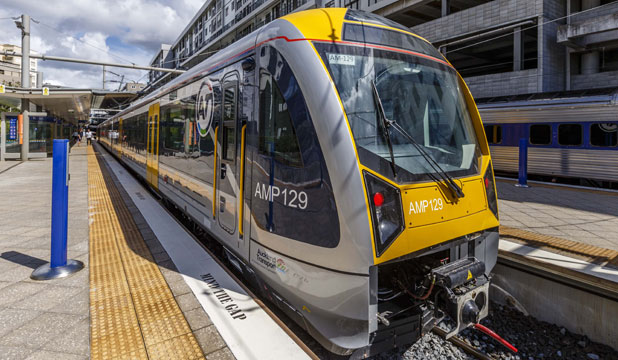 オークランドの電車