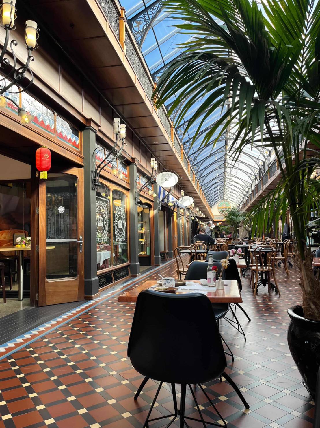 クライストチャーチのレトロなショッピングアーケード