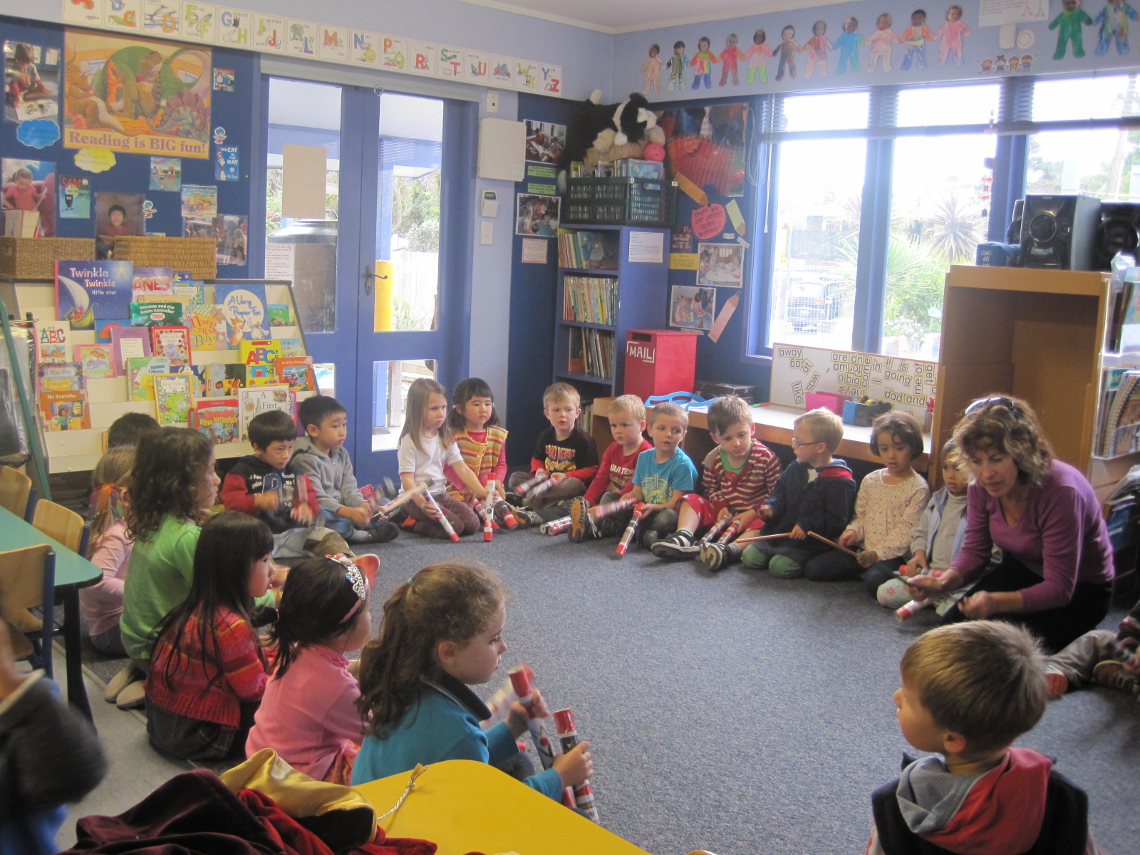 ニュージーランドの幼稚園の様子