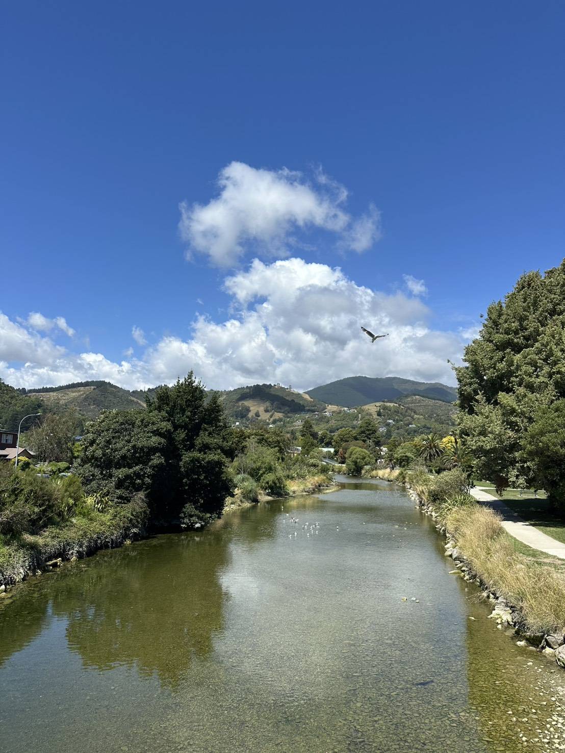 カフェ＆レストランの並ぶエリア