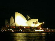 シドニー・オペラ座の夜景