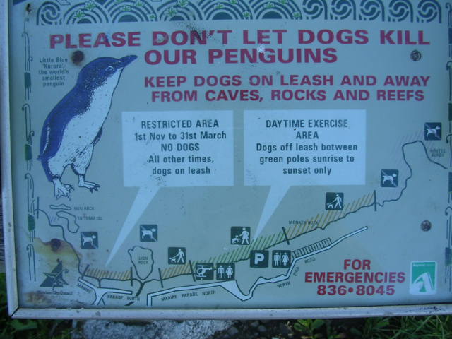 ペンギンの看板