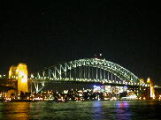 シドニー・ハーバーブリッジの夜景